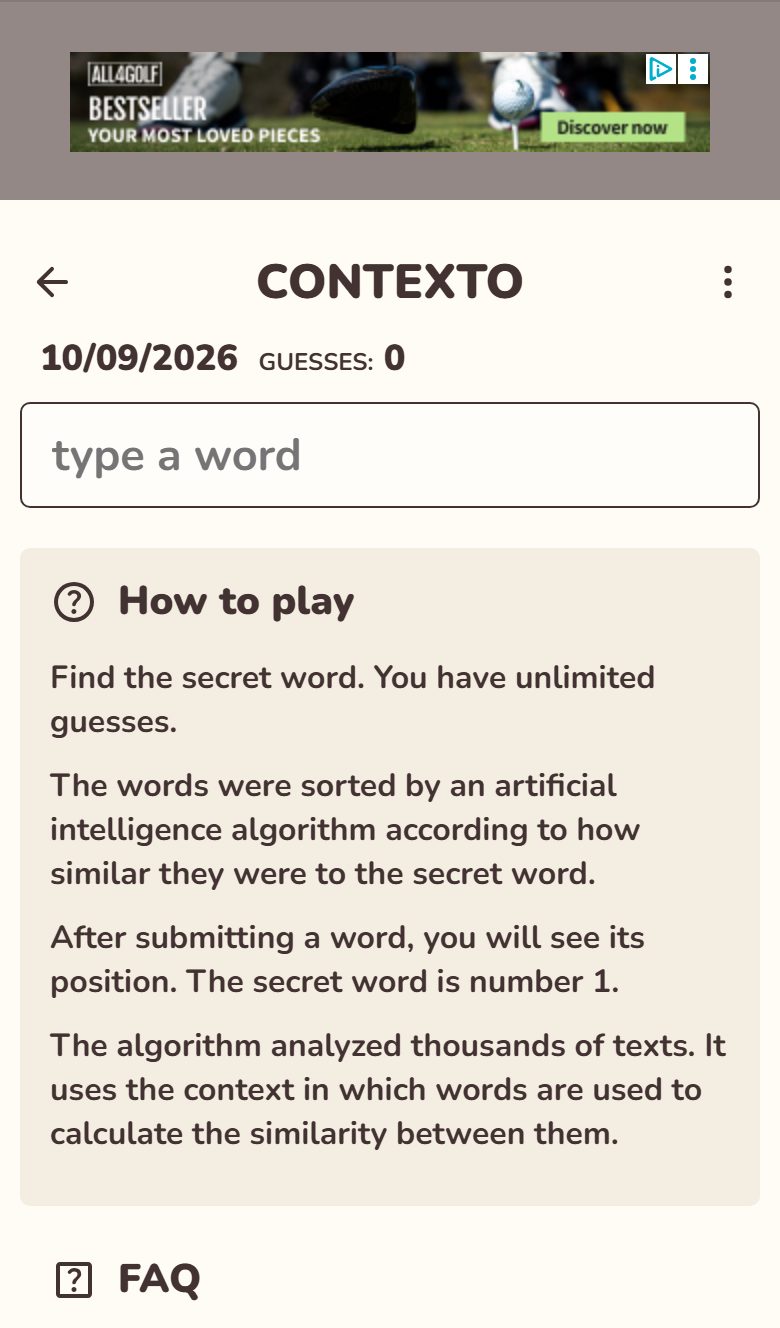 Contexto screenshot: Playing on mobile